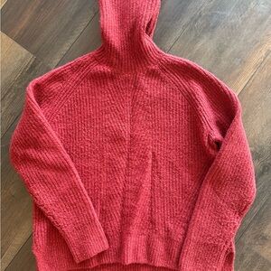 Madewell Red Cowl Neck Sweater